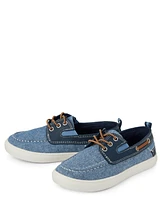 Kids Chambray Boat Shoes