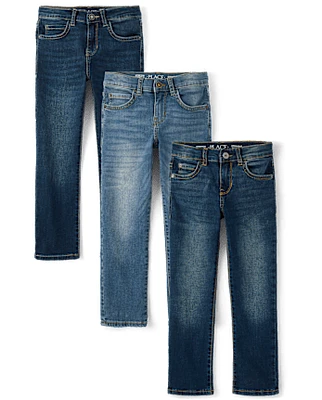 Lot de 3 jeans droits pour garçon