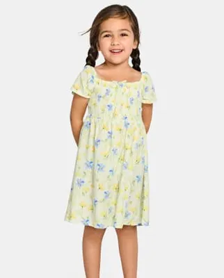 Toddler Girls Mommy And Me Floral Smocked Dress