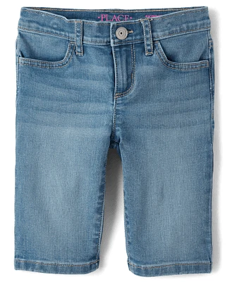 Girls Denim Skimmer Shorts