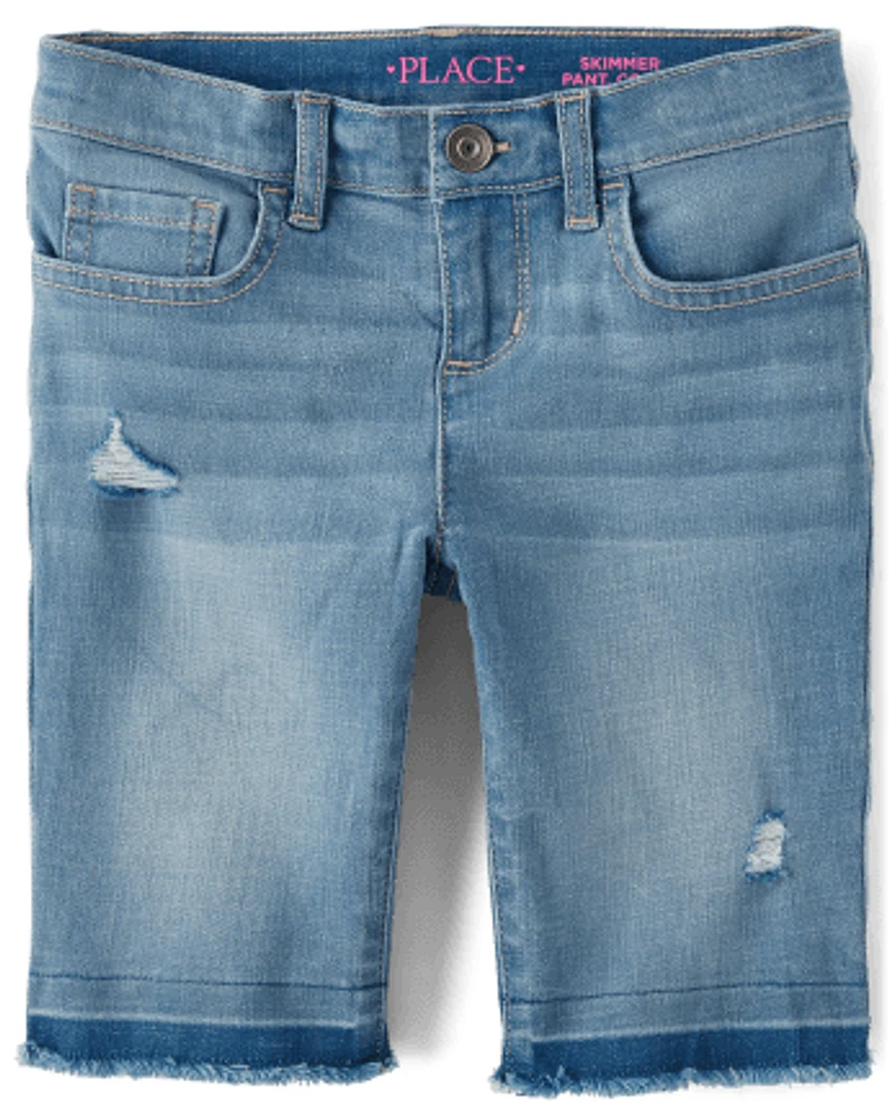 Girls Denim Skimmer Shorts