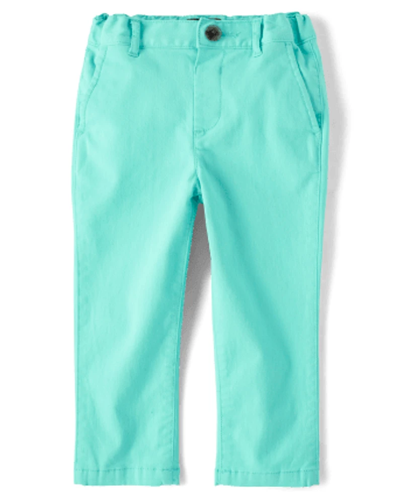 Baby And Toddler Boys Uniform Stretch Skinny Chino Pants