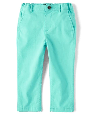 Baby And Toddler Boys Uniform Stretch Skinny Chino Pants