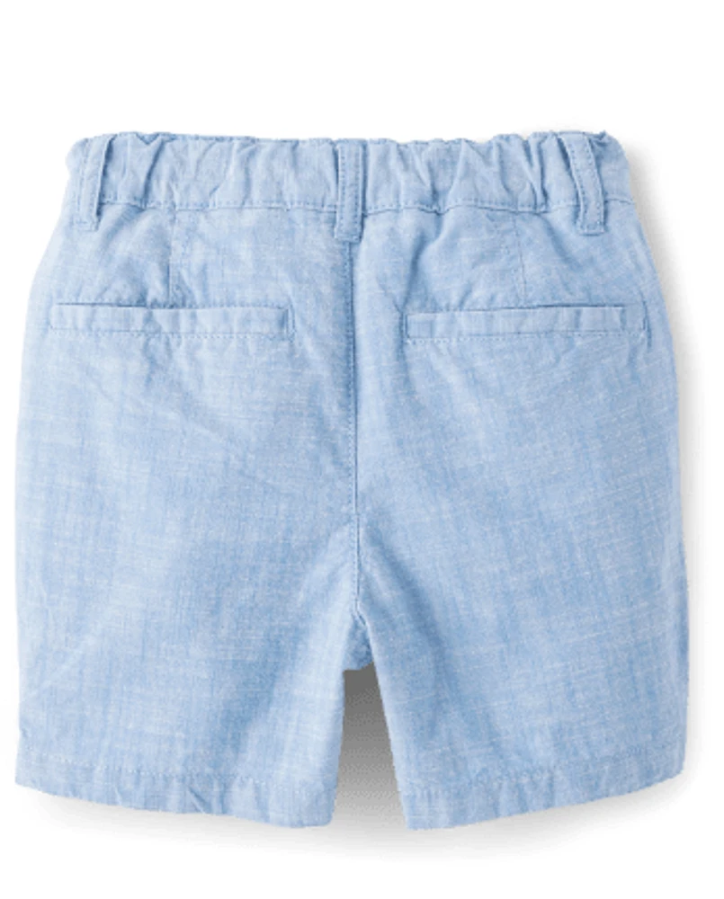 Baby And Toddler Boys Textured Chino Shorts