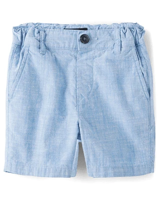 Baby And Toddler Boys Textured Chino Shorts