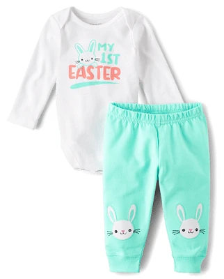 Baby My 1st Easter 2-Piece Playwear Set