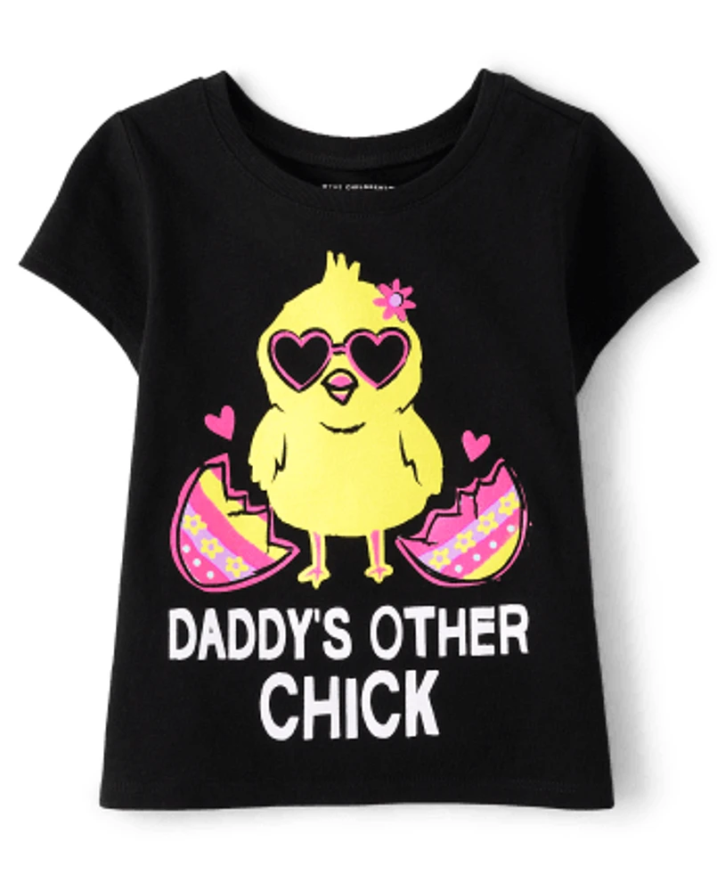 Baby And Toddler Girls Chick Graphic Tee