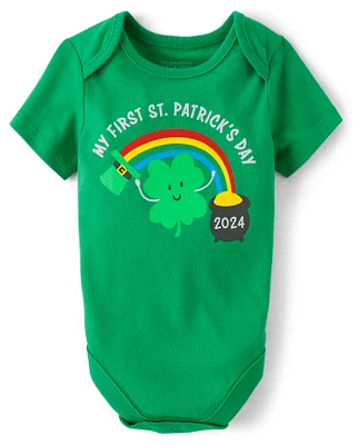 Baby First St. Patrick's Day Graphic Bodysuit