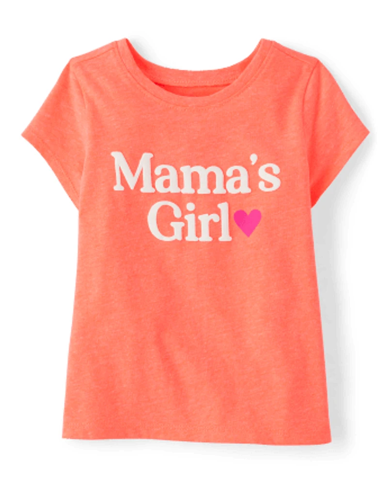 T-shirt graphique « Mama's Girl » pour bébés et petites filles