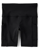 Girls Quick Dry High Rise Bike Shorts