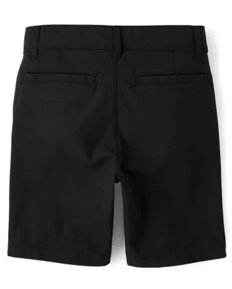 Short chino en coton à séchage rapide pour garçon