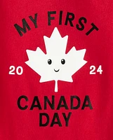 Baby First Canada Day Graphic Bodysuit