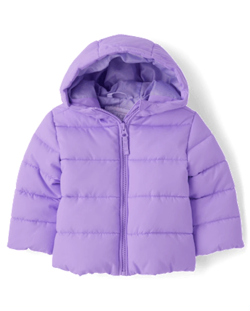 Doudoune à capuche pour petite fille