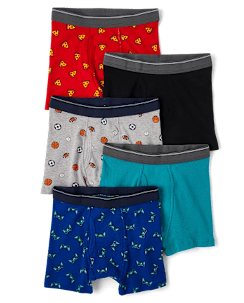 Lot de 5 boxers sport pour garçon
