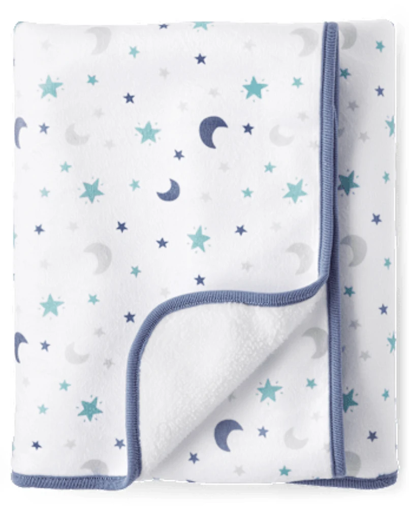 Couverture douillette lune pour bébés garçons