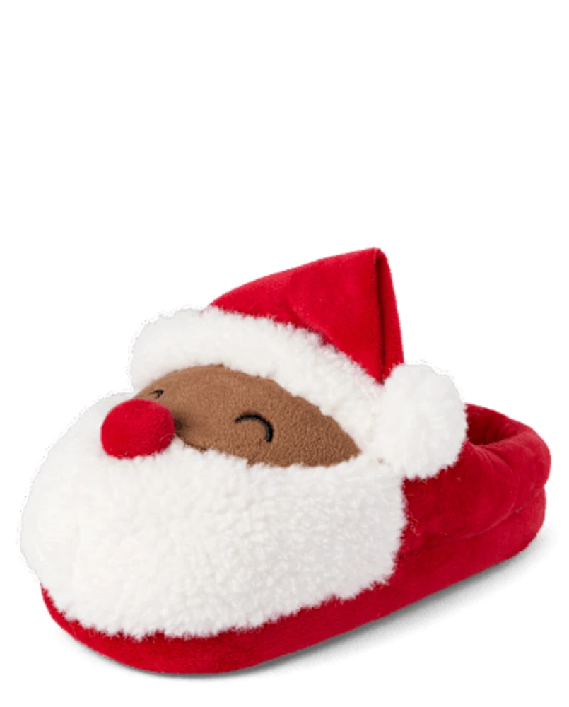 Chaussons de Père Noël assortis pour enfants