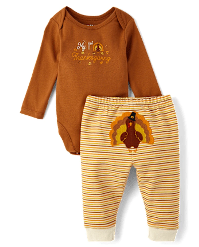 Ensemble de jeu 2 pièces Bébé First Thanksgiving