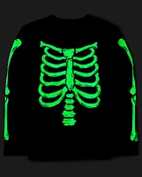 Kids Matching Family Glow Skeleton Graphic Tee