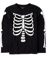 Kids Matching Family Glow Skeleton Graphic Tee