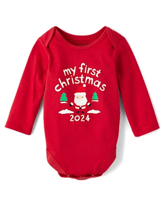 Baby First Christmas Graphic Bodysuit