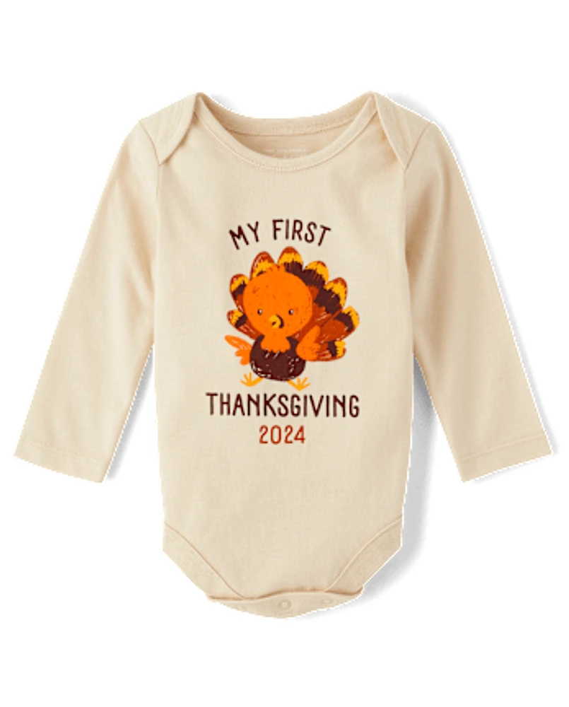 Body imprimé Thanksgiving Bébé First