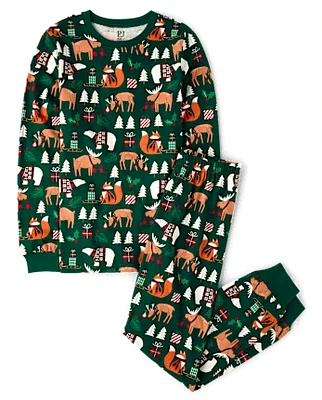 Adult Matching Family Animal Cotton Pajamas