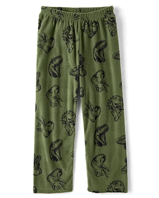 Pantalon de pyjama en micropolaire Dino pour garçon