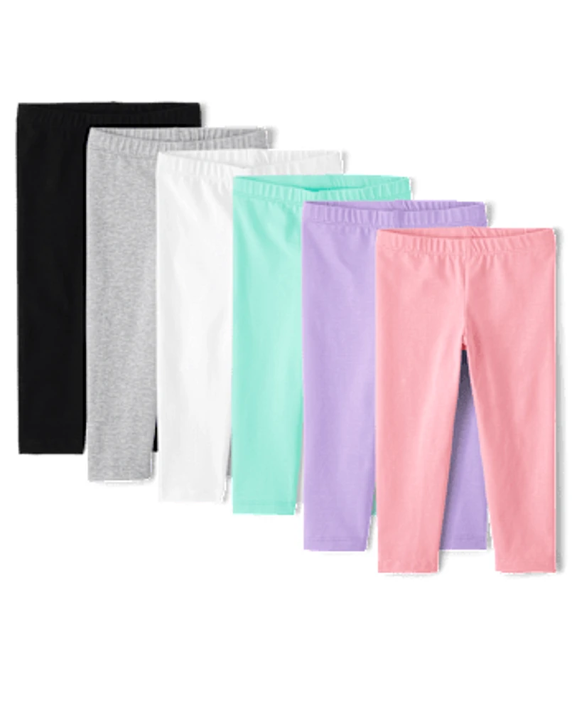 Lot de 6 leggings pour petites filles