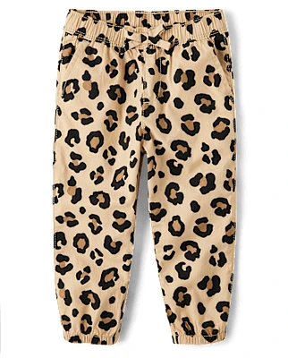 Baby And Toddler Girls Leopard Pull On Jogger Pants