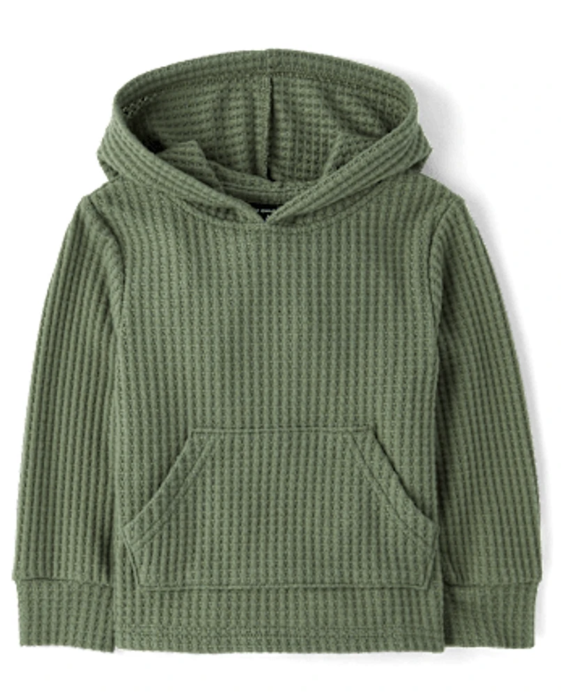 Baby And Toddler Boys Soft Chunky Thermal Hoodie