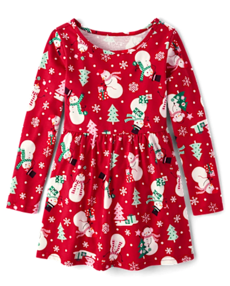 Girls Print Everyday Dress