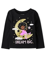 Baby And Toddler Girls Dream Big Graphic Tee