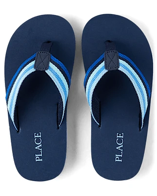 Kids Striped Flip Flops