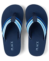 Kids Striped Flip Flops