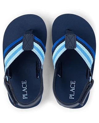 Toddler Striped Flip Flops