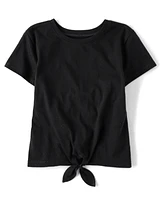 Girls Tie Front Top