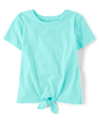 Girls Tie Front Top