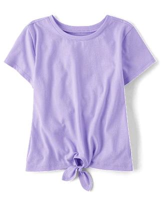 Girls Tie Front Top