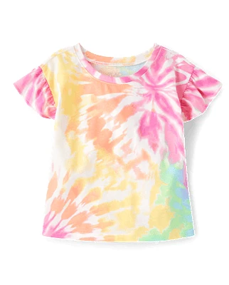 Girls Print Flutter Top