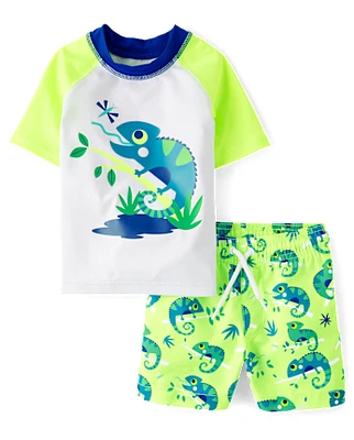 bébé et tout-petit, garçon imprimé Rashguard Maillot de bain