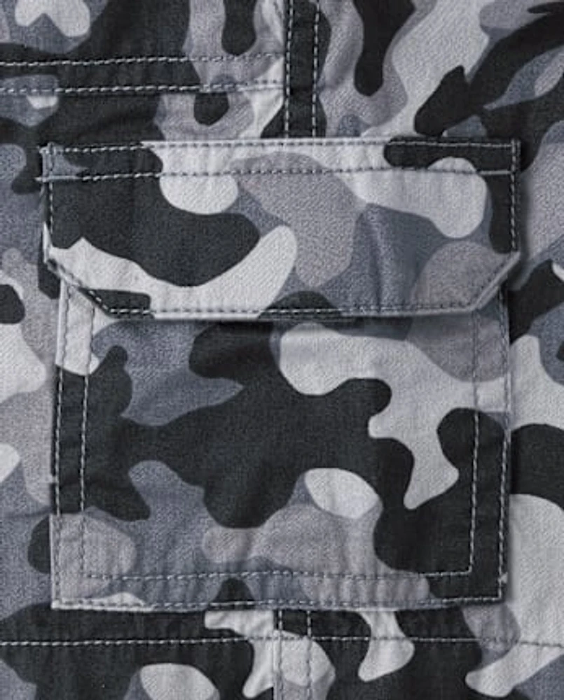 Short cargo à enfiler pour garçon