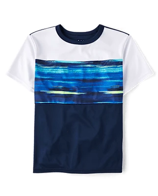 Boys Performance Colorblock Top