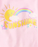 Baby And Toddler Girls Positivity Graphic Tee 4-Pack