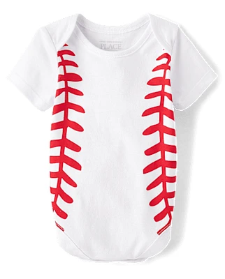 Baby Baseball Graphic Bodysuit