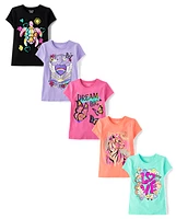 Girls Trend Graphic Tee 5-Pack