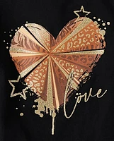 Lot de 4 t-shirts graphiques tendance pour filles