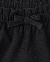 Lot de 4 shorts léopard à taille froncée pour petites filles
