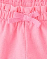 Lot de 4 shorts léopard à taille froncée pour petites filles