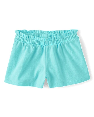 Baby And Toddler Girls Paperbag Waist Shorts