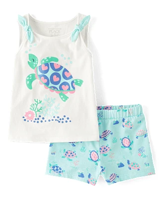 Toddler Girls Animal 2-Piece Outfit Set